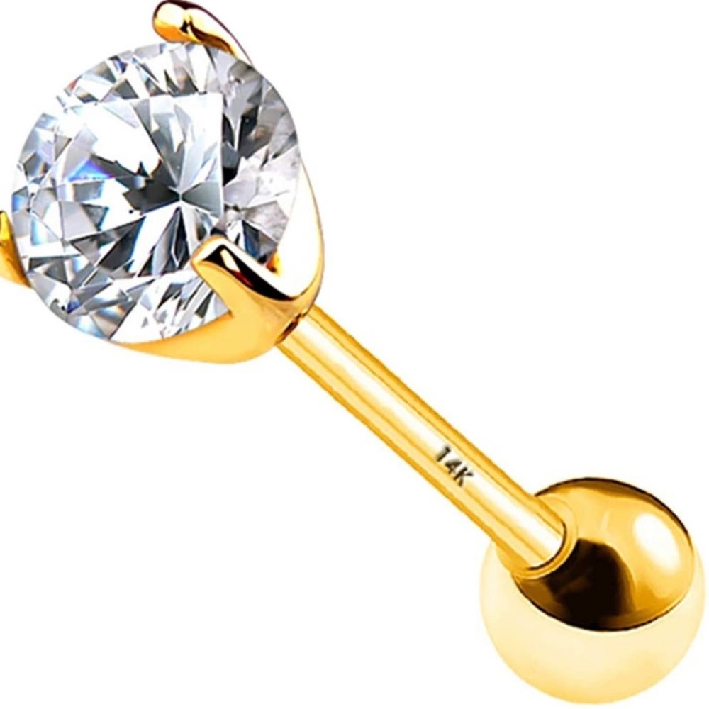 16g Solid Gold Stud